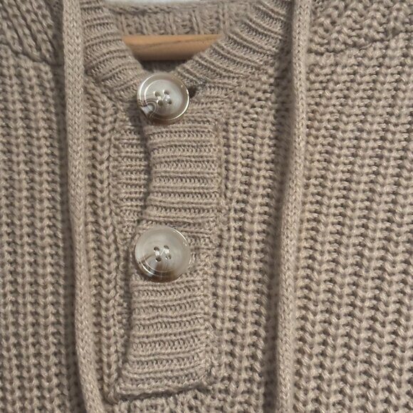 Striped Pattern Drop Shoulder Hooded Sweater,Long Sleeve XS/2 - Picture 2 of 12